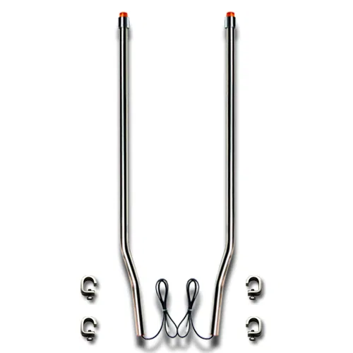 731-514 – BORES GUIDE Bumper Guide, Direct-Fit Clamp-On Mount With LED Amber Light Polished Stainless Steel Set Of 2 ...